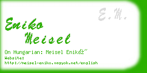 eniko meisel business card